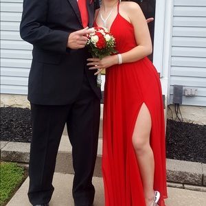 Red prom dress. So sexy and flowy